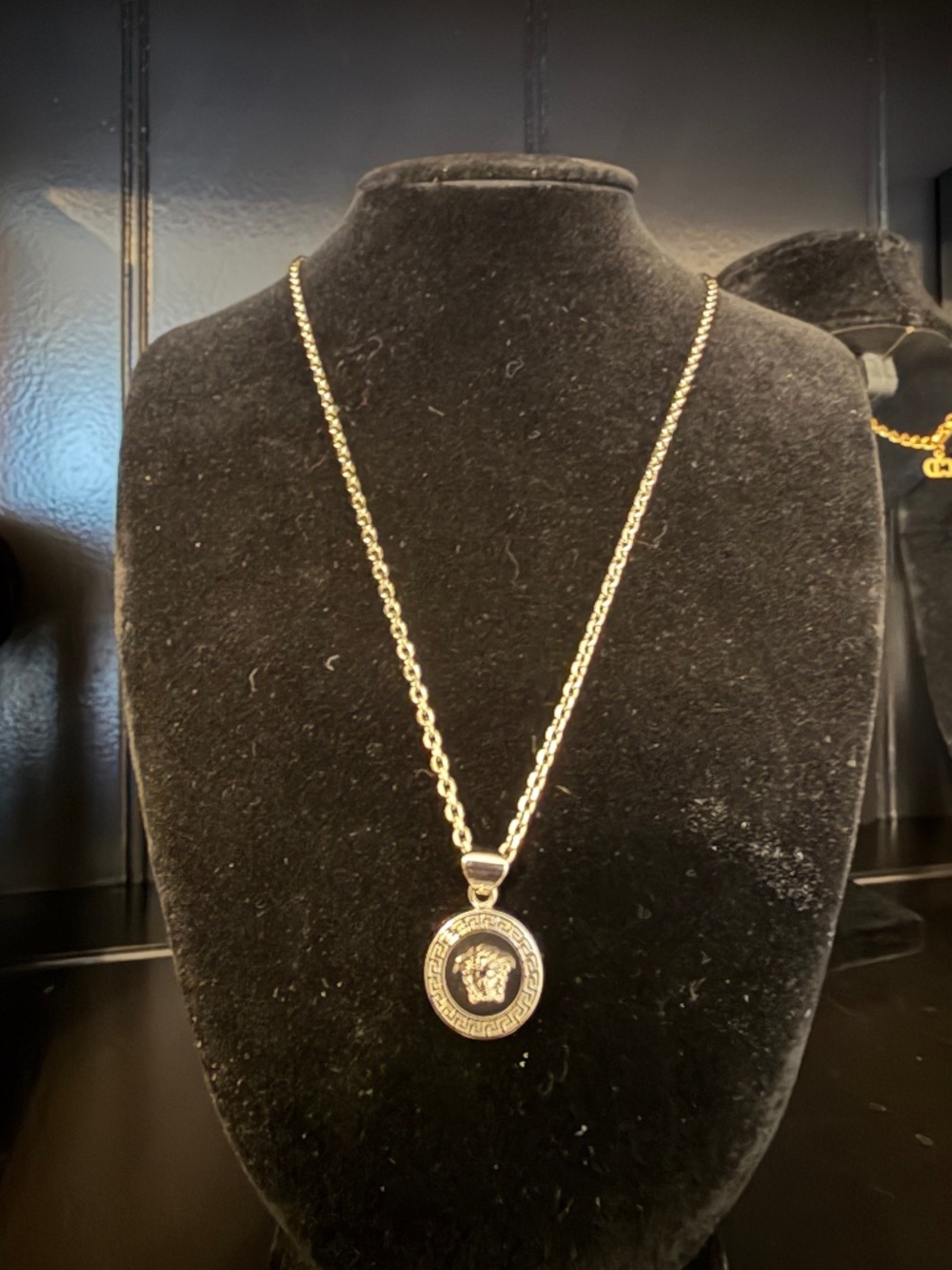 Versace Medusa Sterling Silver Necklace
